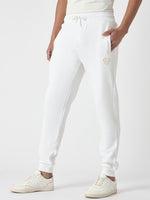 True Religion Men White Solid Regular Fit Mid-Rise Joggers Style Sweatpant