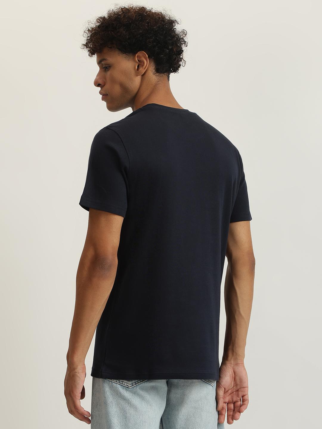 Men printed round neck short sleeves tshirt