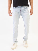 True Religion Men Blue Slim Fit Washed Jeans