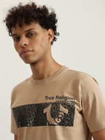True Religion Men Printed Round Neck Short Sleeves Tshirt