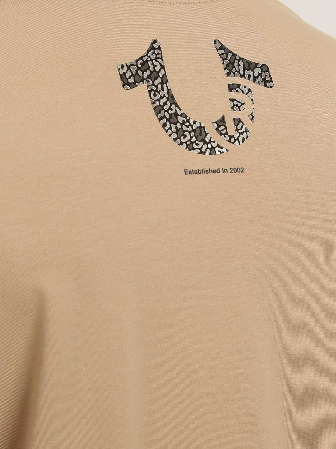 True Religion Men Printed Round Neck Short Sleeves Tshirt