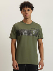 True Religion Men Printed Round Neck Short Sleeves Tshirt