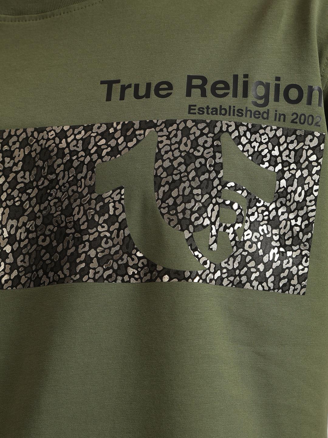 True Religion Men Printed Round Neck Short Sleeves Tshirt