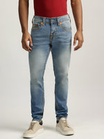 True Religion Men Super T Rocco Slim Fit Medium Wash Jeans