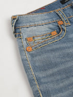 True Religion Men Super T Rocco Slim Fit Medium Wash Jeans