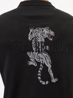 True Religion Men Black Solid Polo Tshirt