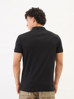 True Religion Men Black Solid Polo Tshirt