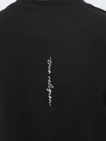 True Religion Men Black Solid Round Neck Tshirt