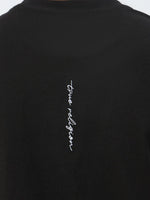 True Religion Men Black Solid Round Neck Tshirt