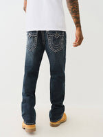 True Religion Super T Billy Bootcut Blue Mid Rise Washed Jeans