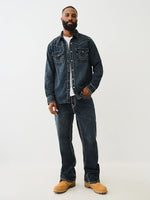 True Religion Super T Billy Bootcut Blue Mid Rise Washed Jeans