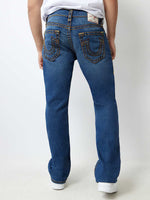 True Religion Super T Billy Bootcut Blue Mid Rise Washed Jeans