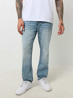 True Religion Sn Geno Skinny Fit Blue Mid Rise Washed Jeans