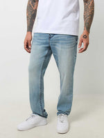 True Religion Sn Geno Skinny Fit Blue Mid Rise Washed Jeans