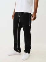 True Religion Super Qt Ricky Straight Fit Black Mid Rise Solid Jeans
