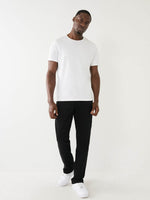 True Religion Sn Ricky Straight Fit Black Mid Rise Solid Jeans