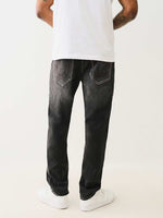 True Religion Sn Geno Skinny Fit Grey Mid Rise Washed Jeans
