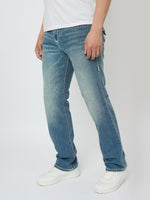 True Religion Men SUPER T Ricky Straight Fit Medium Wash Jeans