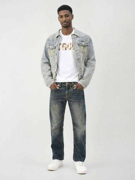 True Religion Men White Solid Regular Fit Pure Cotton T-Shirt