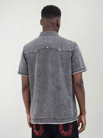 True Religion Men Grey Solid Regular Fit Shirt