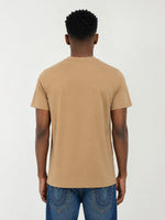 True Religion Men Khaki Printed Regular Fit T-Shirt