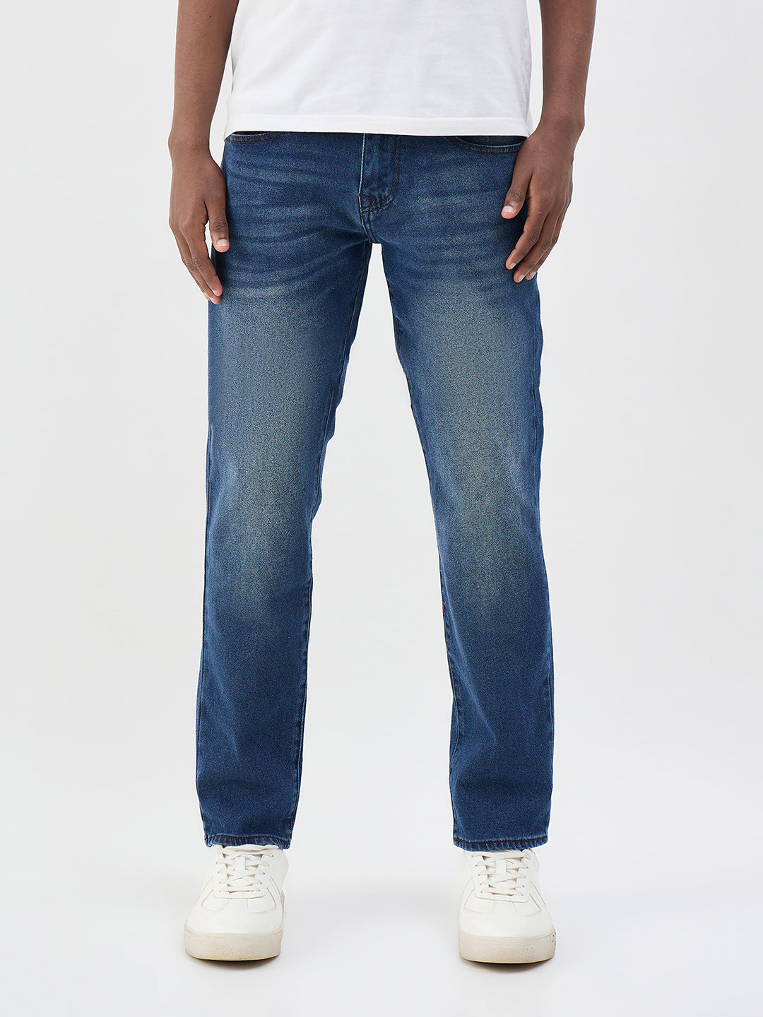 True Religion Men Blue Solid Slim Fit Geno Jeans