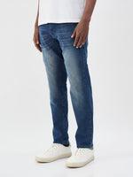 True Religion Men Blue Solid Slim Fit Geno Jeans