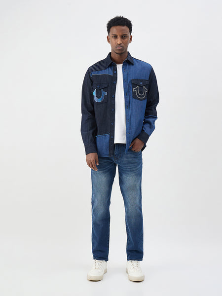 True Religion Men Blue Slim Fit Jeans