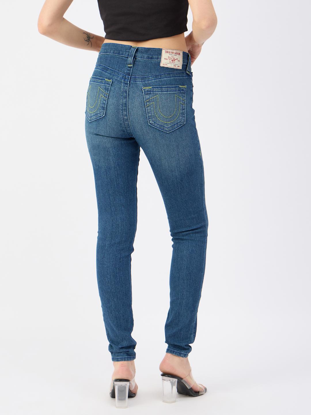 True Religion Women Blue Skinny Fit Jeans