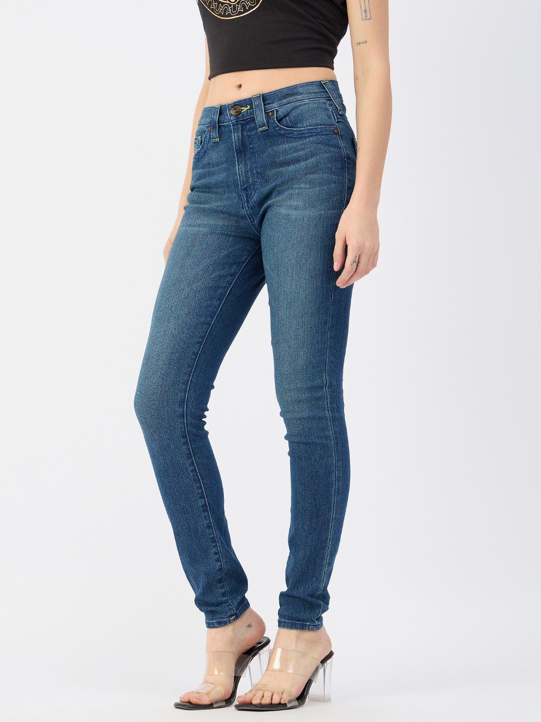 True Religion Women Blue Skinny Fit Jeans