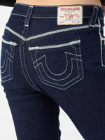 True Religion Womens SN Jennie Skinny Fit Blue Mid Rise Jeans