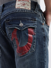 True Religion Men SN Ricky Straight Fit Dark Wash Jeans