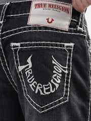 True Religion Men Super T Ricky Straight Fit Mid Rise Jeans