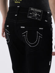 True Religion Men Super T Rocco Straight Fit Mid Rise Jeans