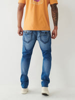 True Religion Men Faded Straight Fit Jeans