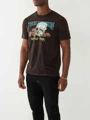 True Religion Black Fashion Logo Regular Fit Tshirt
