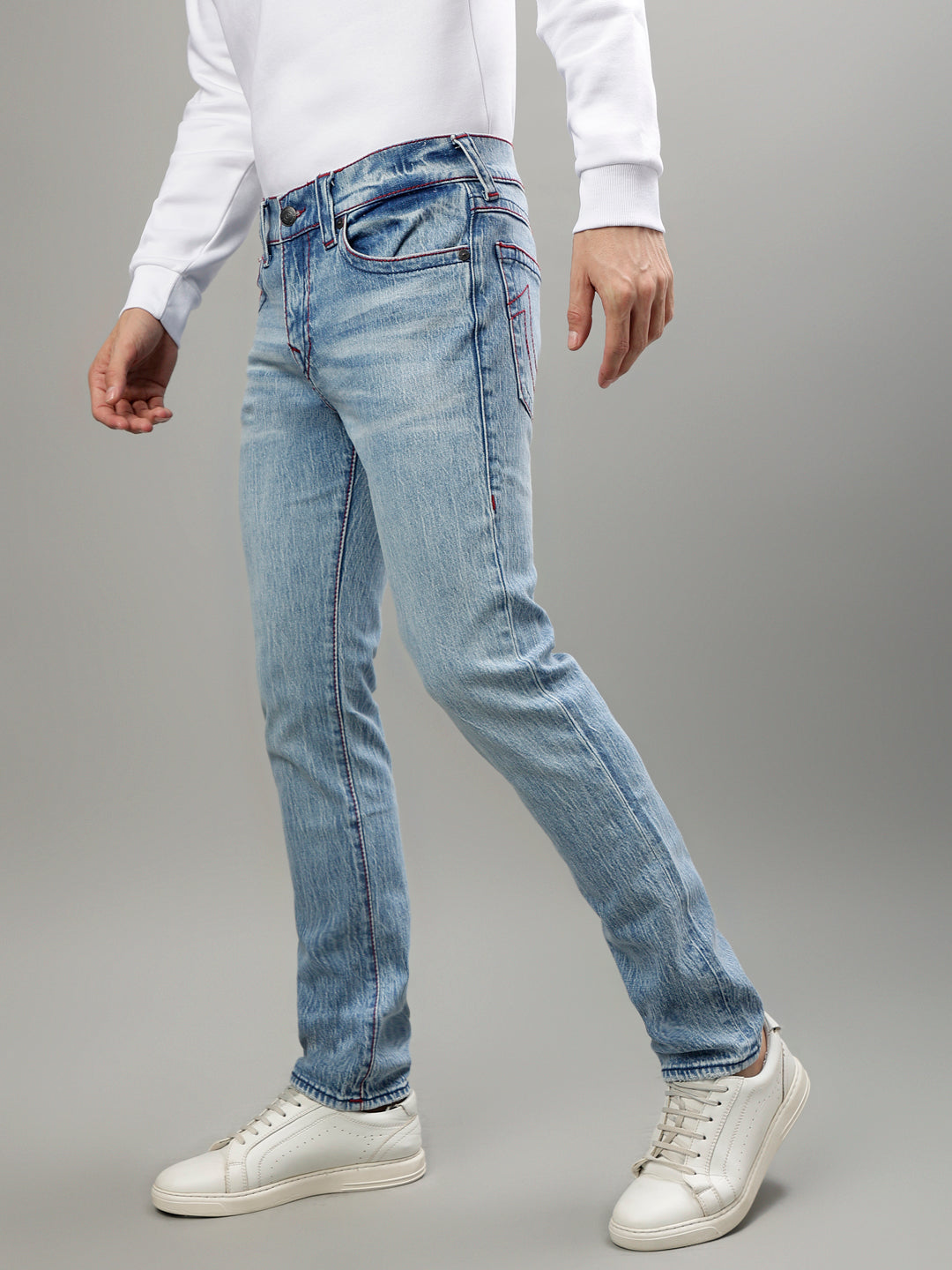 Men big t rocco skinny fit light wash jeans