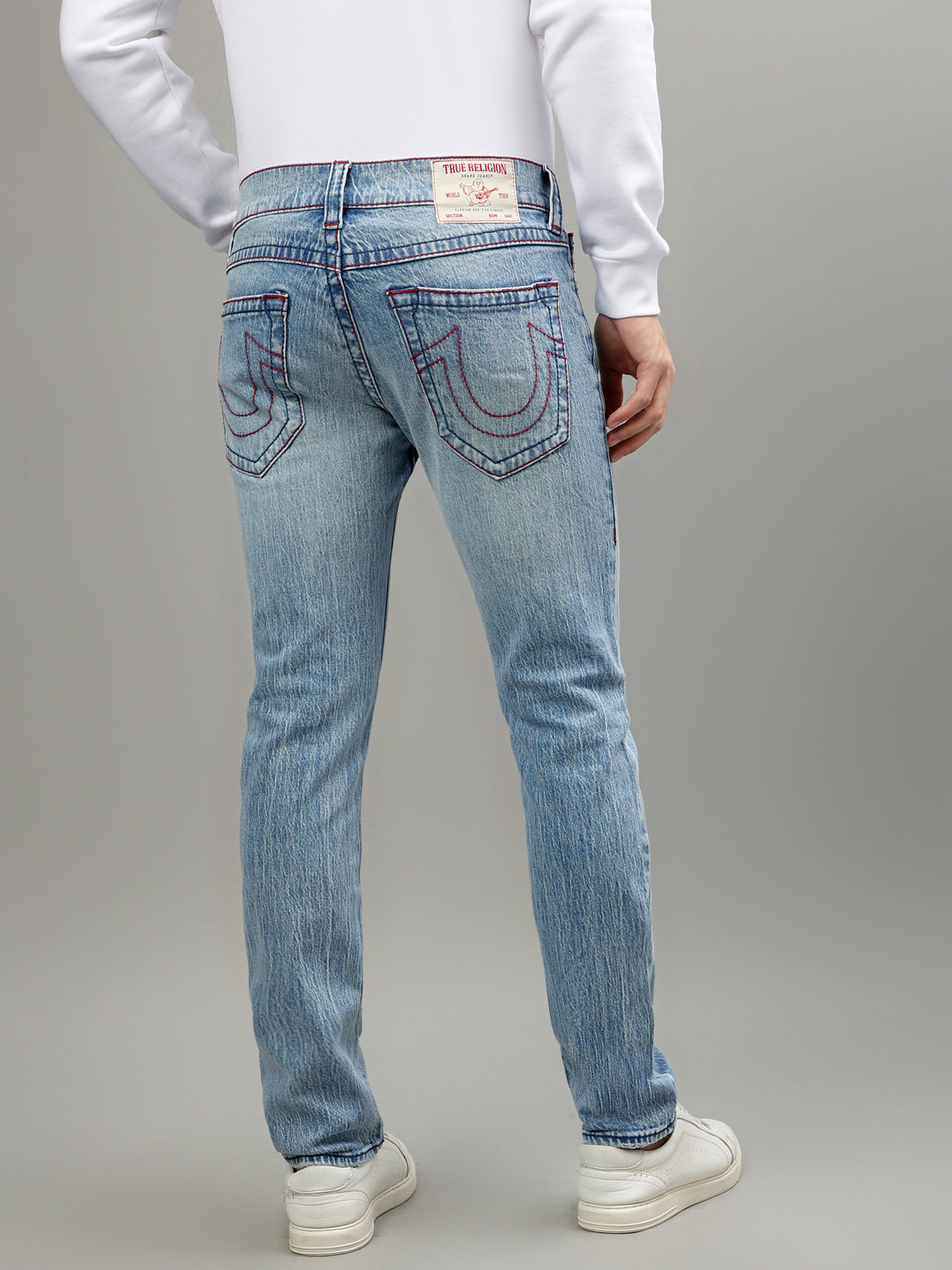 True Religion Men Solid Skinny Fit Jeans