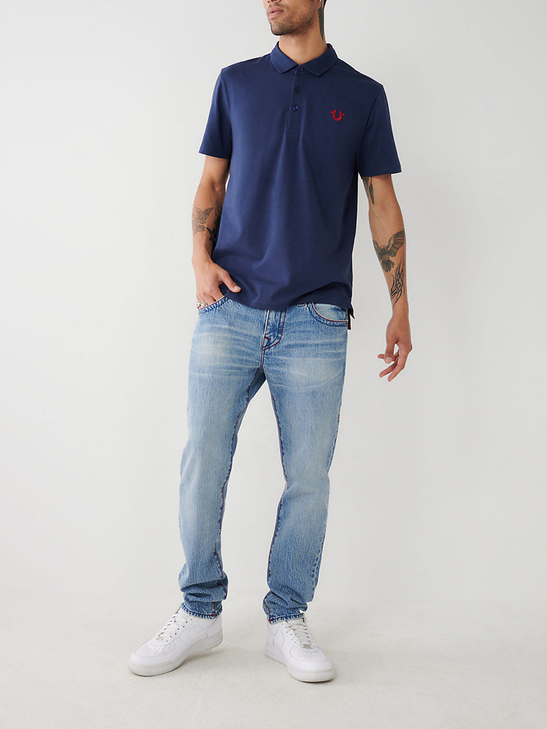 Men big t rocco skinny fit medium wash jeans