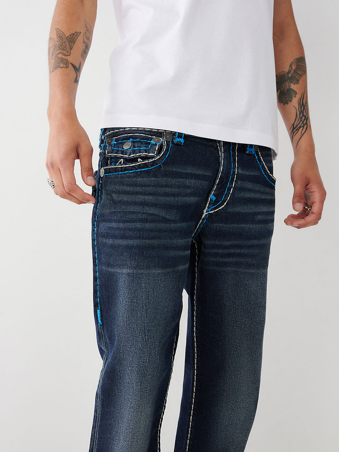 Men super t billy regular fit dark wash jeans