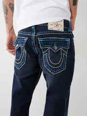 True Religion Men Super T Billy Regular Fit Dark Wash Jeans