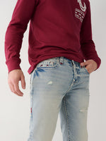 True Religion Men Faded Skinny Fit Jeans