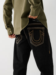 True Religion Men Big QT Ricky Straight Fit Mid Rise Jeans