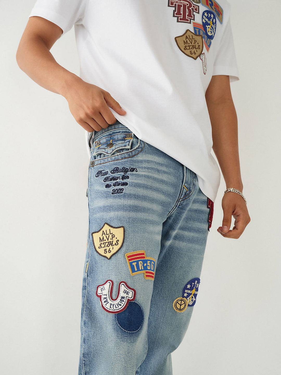 True Religion Men Solid Skinny Fit Jeans
