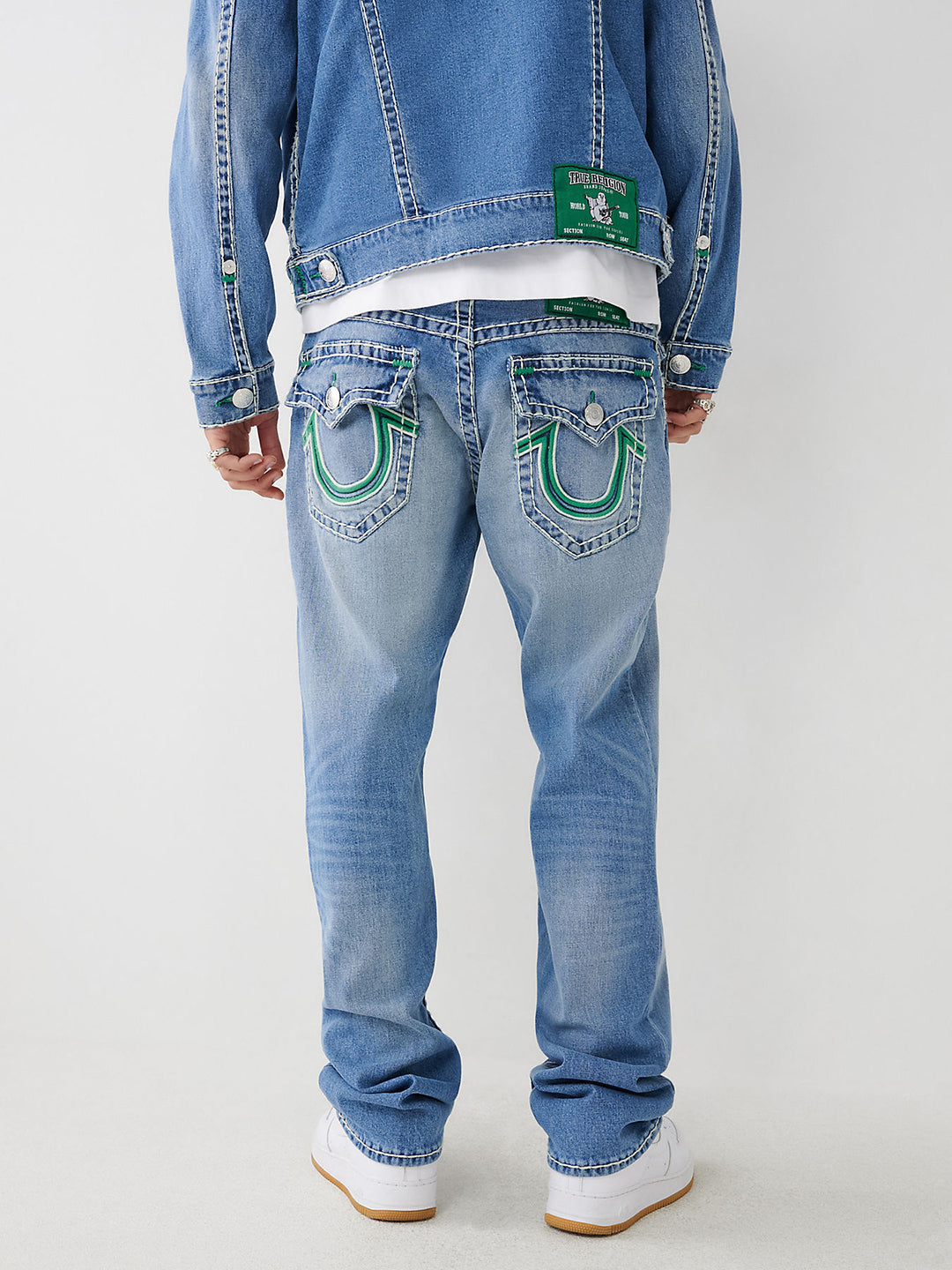 Men super t ricky straight fit light wash jeans