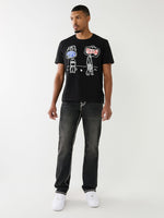 True Religion Men Grey Non Stretchable Straight Fit Jeans