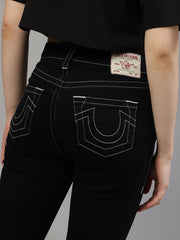 True Religion Womens SN Jennie Skinny Fit Black High Rise Jeans