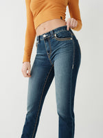 True Religion Women Blue Mid-Rise Skinny Fit Jeans