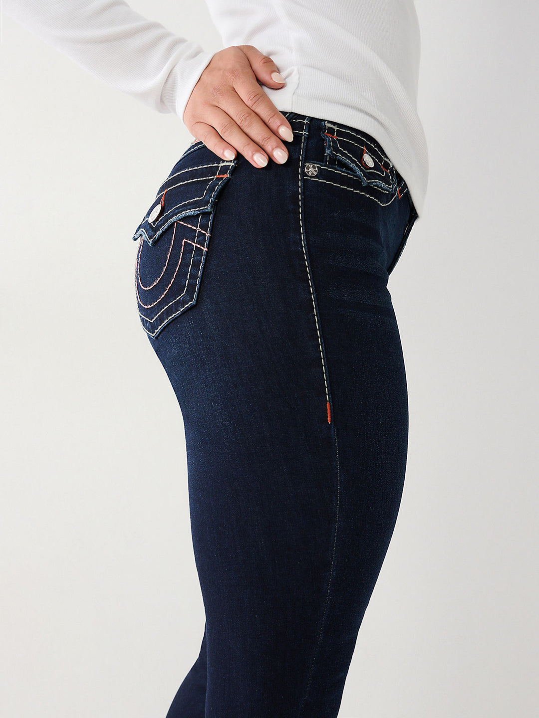 True Religion Women Solid Super Skinny Jeans