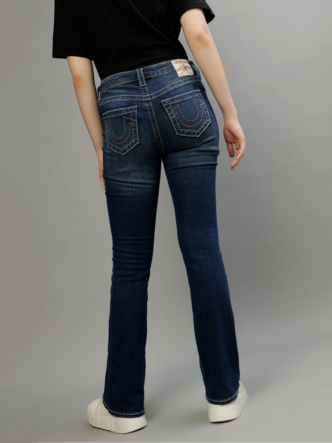 Womens sn becca bootcut fit blue mid rise jeans